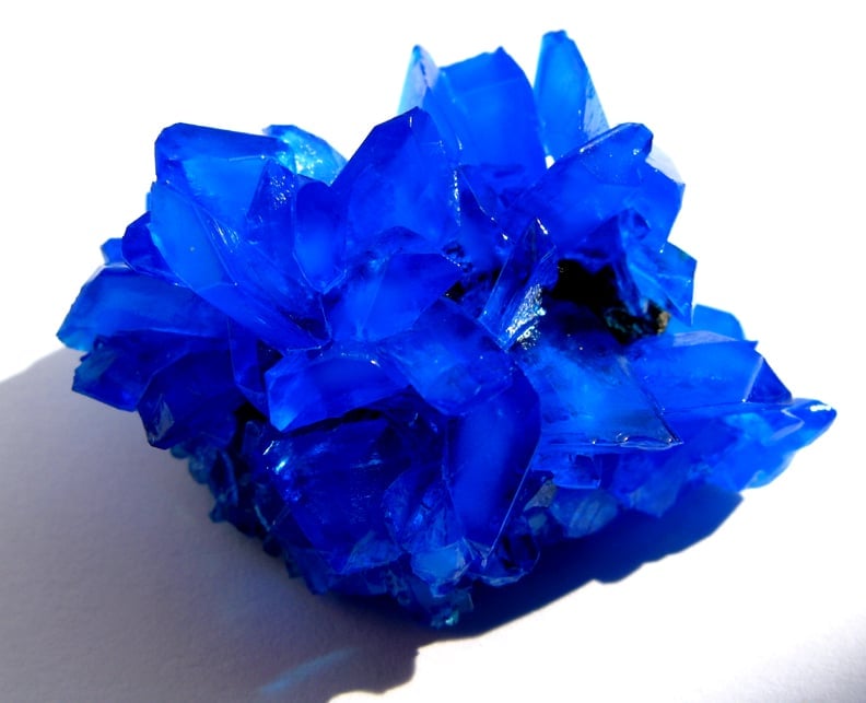 Copper sulphate crystals act as a root killer for drains.