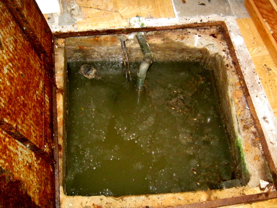 sewer water